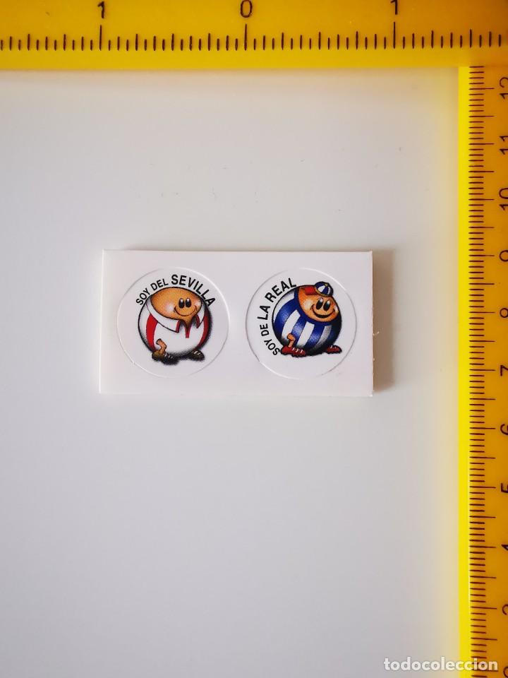 Cartes &agrave; collectionner de Football: CROMO ACOLCHADO SIN DESTROQUELAR FUTBOL GUSANITOS JUMPERS MASCOTA SOY DEL SEVILLA REAL SOCIEDAD