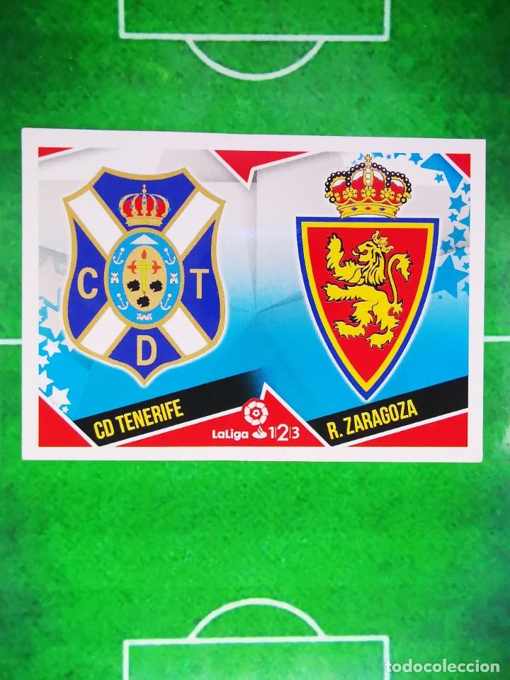 Cromos de F&uacute;tbol: CROMO FUTBOL 18 19 SIN PEGAR LIGA ESTE PANINI 2018 2019 11 ESCUDOS TENERIFE ZARAGOZA