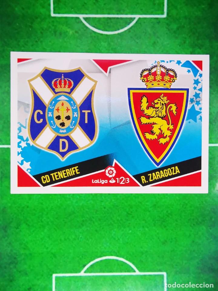 Cromos de F&uacute;tbol: CROMO FUTBOL 18 19 SIN PEGAR LIGA ESTE PANINI 2018 2019 11 ESCUDOS TENERIFE ZARAGOZA