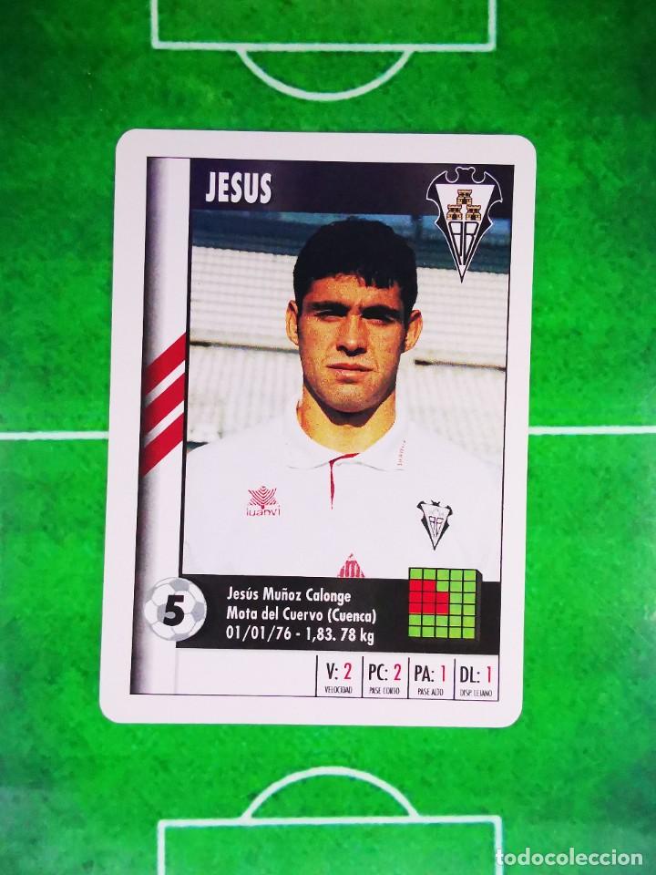 Fu&szlig;ball-Sticker: CROMO NAIPE FUTBOL 95 96 LFP DIARIO MARCA SUPER GOL LIGA 1995 1996 SUPERGOL SD ALBACETE JESUS