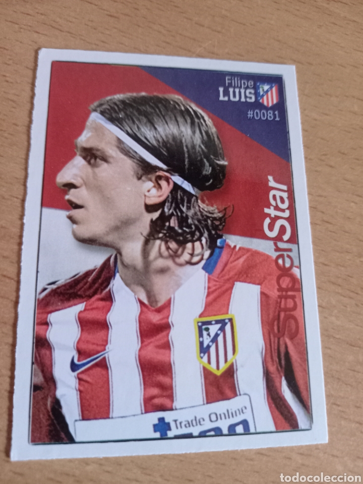 Figurine di Calcio: Mundicromo las fichas de la liga 2016 81 Filipe Luis Atl&eacute;tico de Madrid superstar