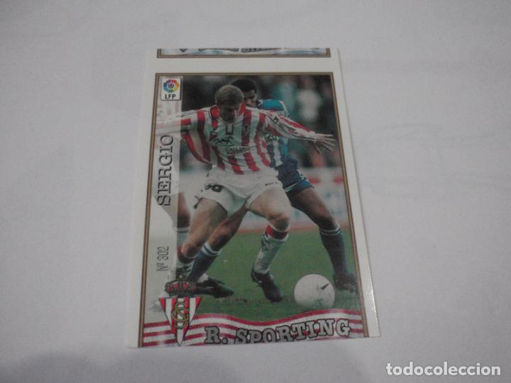 Cromos de f&uacute;tbol: Cromo N&ordm; 302 SERGIO ERROR EN EL CORTE. Trading card LIGA FUTBOL 1997 1998 MUNDICROMO
