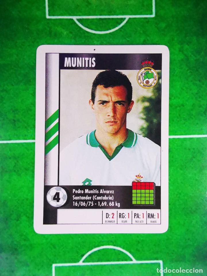 Cromos de Futebol: CROMO NAIPE FUTBOL 95 96 LFP DIARIO MARCA SUPER GOL LIGA 1995 1996 SUPERGOL RACING S MUNITIS