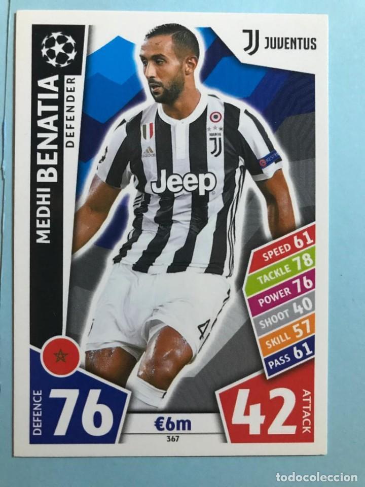 Cromos de f&uacute;tbol: 367-Benatia-Juventus-Base card-UEFA Champions League 2017-2018 - Match Attax