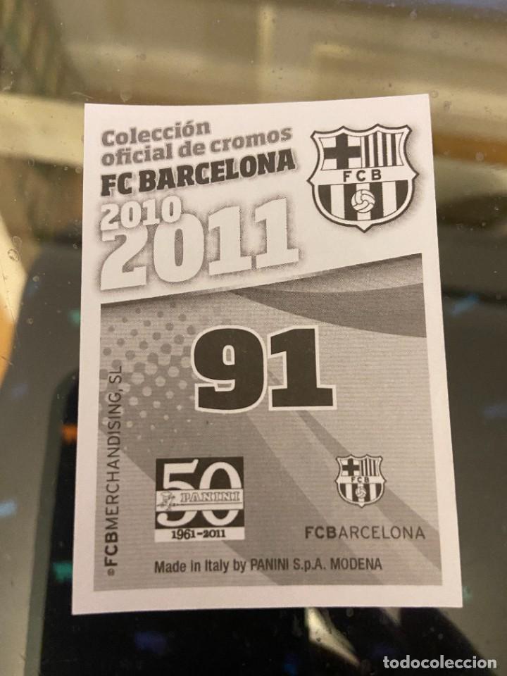 Cromos de f&uacute;tbol: xavi barcelona 2010 2011 nuevo - Foto 2