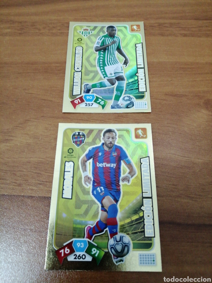 Cartes &agrave; collectionner de Football: ADRENALYN 20919 2020. MORALES CARVALHO. EDICION LIMITADA