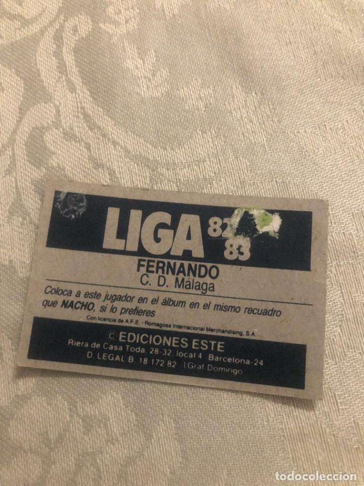 Cromos de f&uacute;tbol: FERNANDO COLOCA CD MALAGA EDICIONES ESTE 1982 1983 82 83 - Foto 2