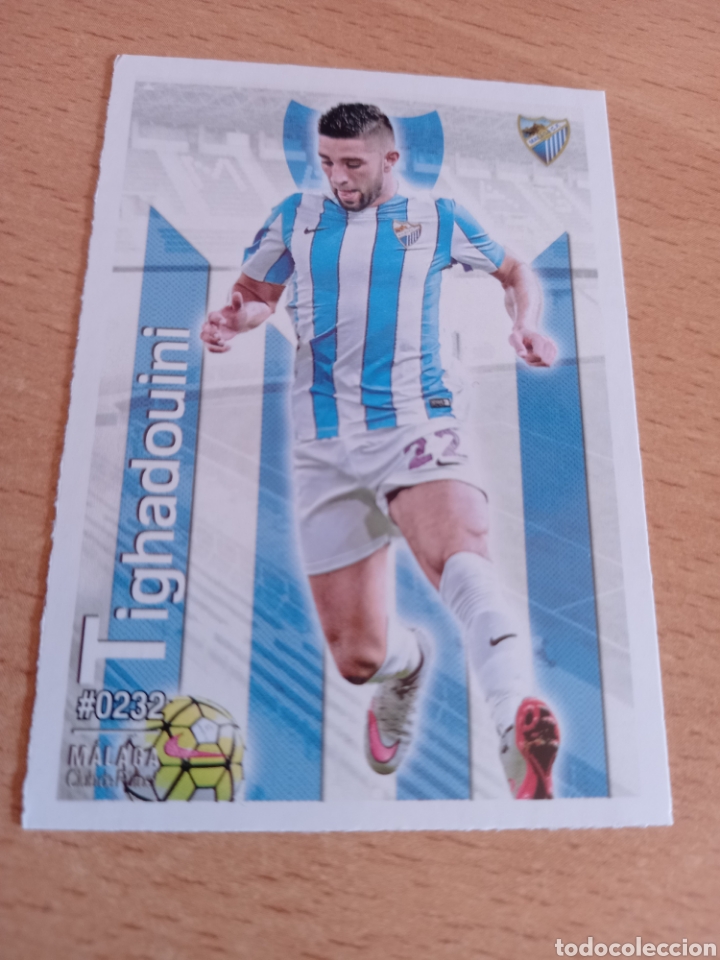Fu&szlig;ball-Sticker: Mundicromo las fichas de la liga 2016 232 Tighadouini M&aacute;laga