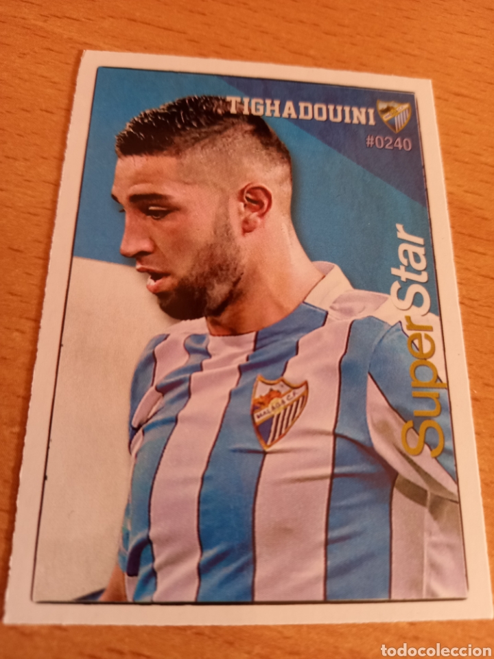 Fu&szlig;ball-Sticker: Mundicromo las fichas de la liga 2016 240 Tighadouini M&aacute;laga superstar