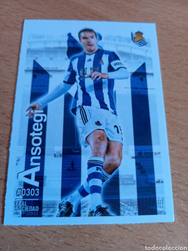 Figurine di Calcio: Mundicromo las fichas de la liga 2016 303 Ansotegui Real Sociedad