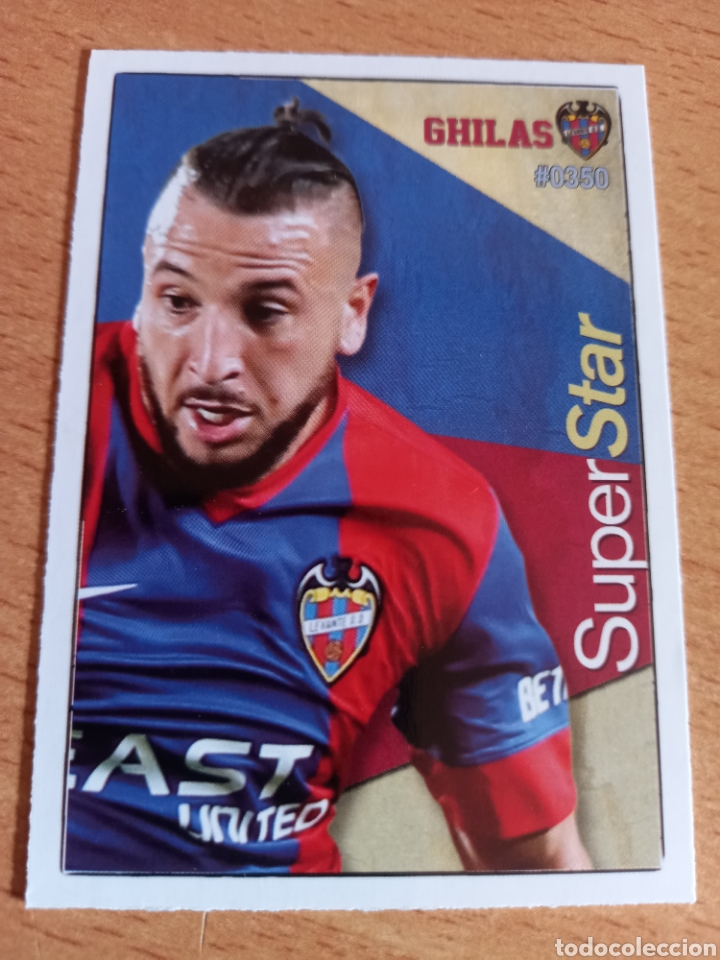 Figurine di Calcio: Mundicromo las fichas de la liga 2016 350 Ghilas Levante superstar