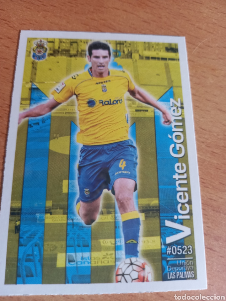 Fu&szlig;ball-Sticker: Mundicromo las fichas de la liga 2016 523 Vicente G&oacute;mez Las Palmas
