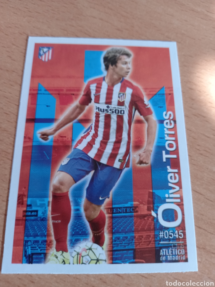 Cromos de f&uacute;tbol: Mundicromo las fichas de la liga 2016 545 Oliver Torres Atl&eacute;tico de Madrid fichaje
