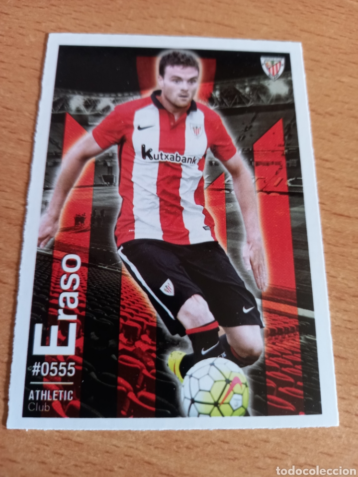 Figurine di Calcio: Mundicromo las fichas de la liga 2016 555 Eraso Athletic de Bilbao fichaje