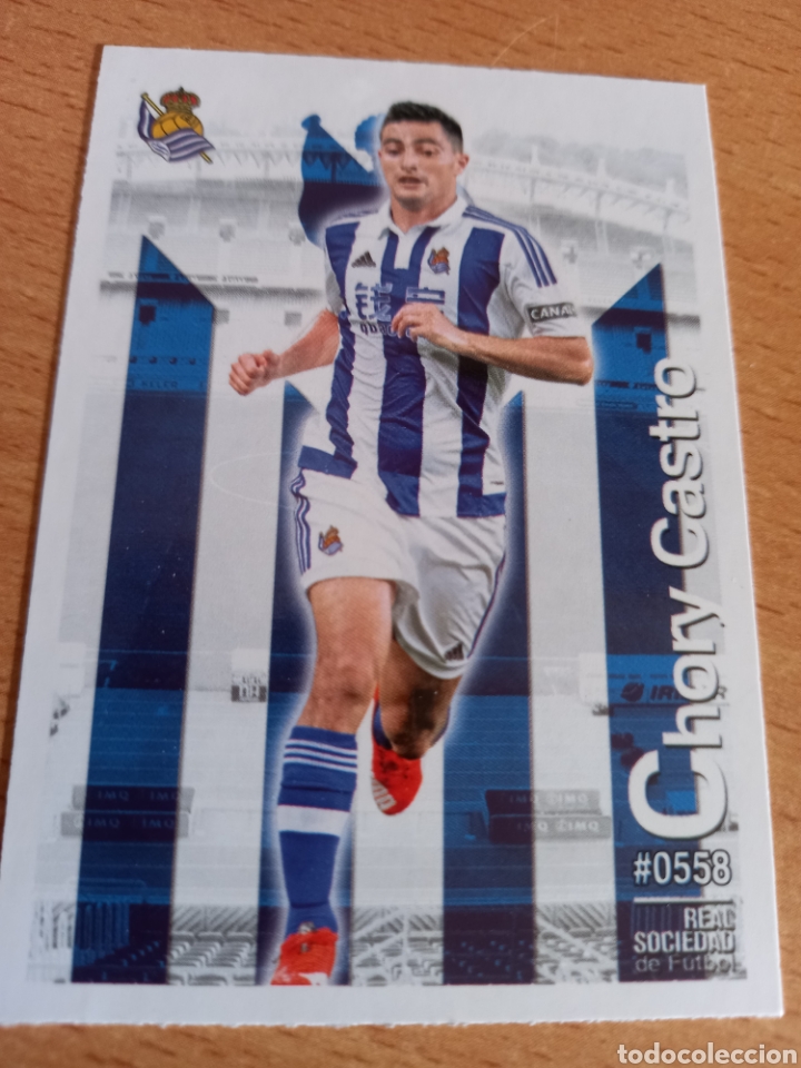 Cromos de f&uacute;tbol: Mundicromo las fichas de la liga 2016 558 Chory Castro Real Sociedad fichaje