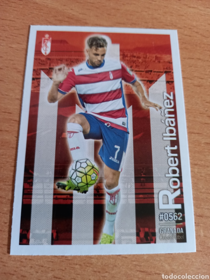 Fu&szlig;ball-Sticker: Mundicromo las fichas de la liga 2016 562 Robert Ib&aacute;&ntilde;ez Granada fichaje