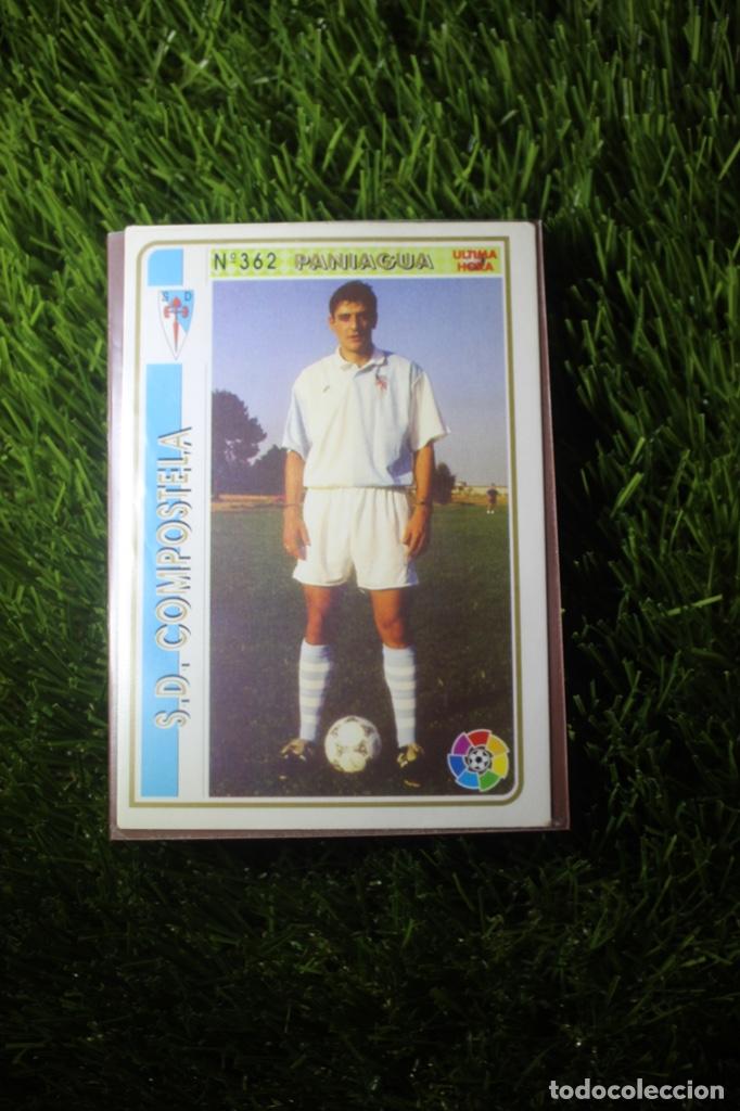 Fu&szlig;ball-Sticker: N&ordm;362A Paniagua &Uacute;ltima Hora SD Compostela Mundicromo 94 95