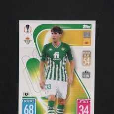 Cartes à collectionner de Football: #RBB3 JUAN MIRANDA REAL BETIS NEW SIGNING 2021 2022 MATCH ATTAX 21 22 CHAMPIONS TOPPS. Lote 307584813