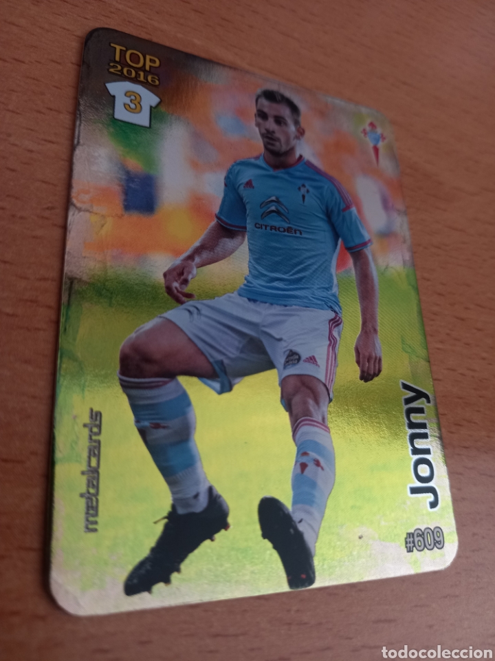 Figurine di Calcio: Mundicromo 2016 609 Jonny Celta de Vigo top fondo brillante liso