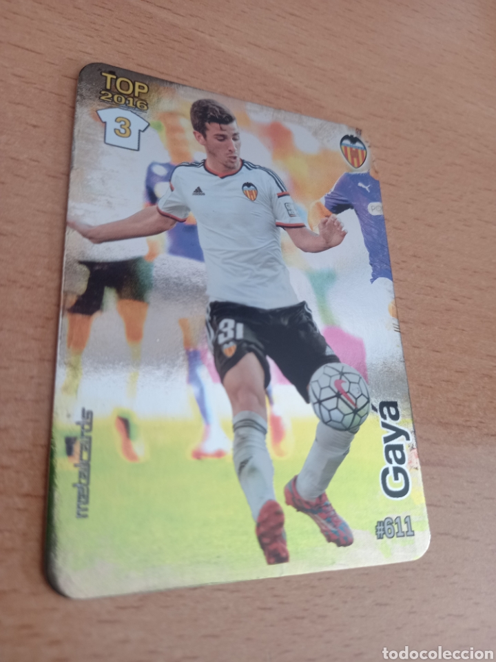 Fu&szlig;ball-Sticker: Mundicromo las fichas de la liga 2016 611 Gaya Valencia top fondo brillante liso