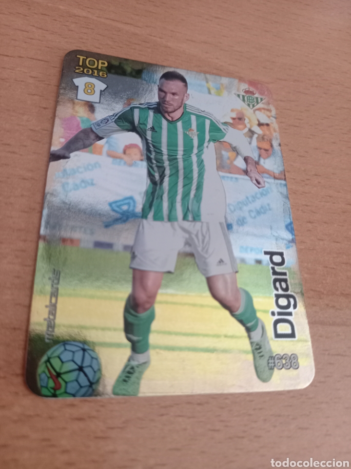 Fu&szlig;ball-Sticker: Mundicromo 2016 638 Digard Real Betis top fondo brillante liso