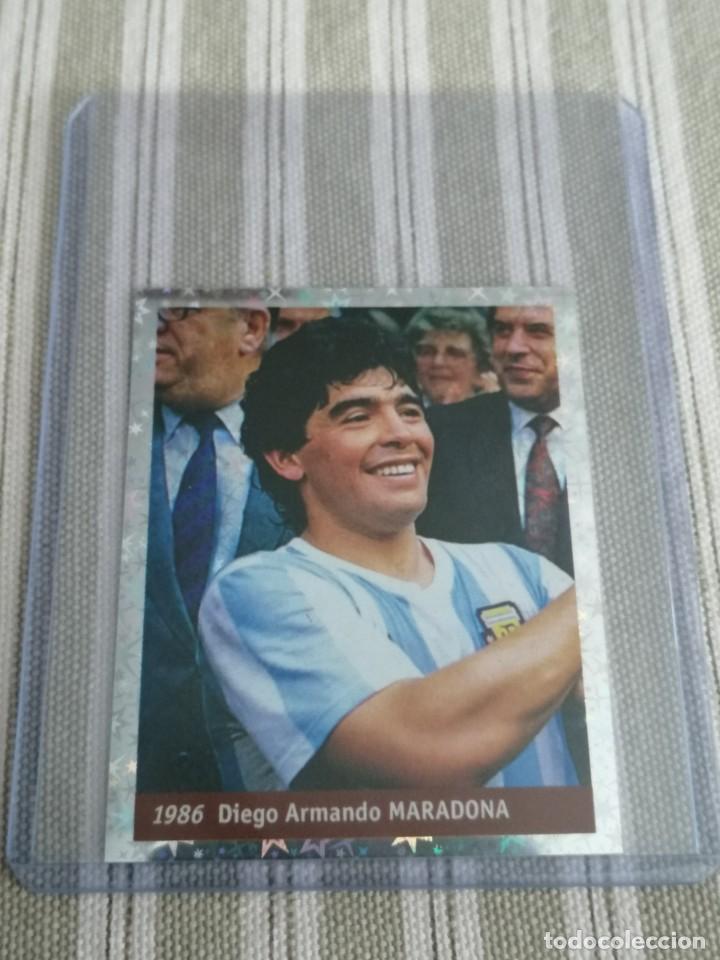 Cromos de F&uacute;tbol: DS WORLD CUP FRANCE 98 n&ordm; 13 MARADONA - 1986 - MUNDIAL FRANCIA 1998