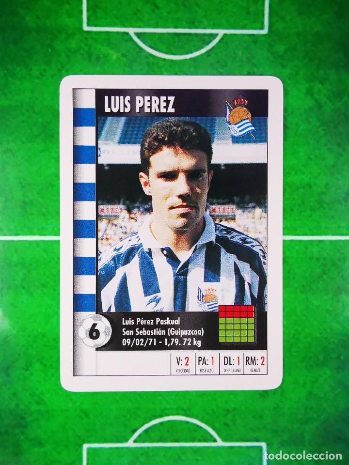 Fu&szlig;ball-Sticker: CROMO NAIPE FUTBOL 95 96 LFP DIARIO MARCA SUPER GOL LIGA 1995 1996 SUPERGOL REAL SOCIEDAD LUIS PEREZ