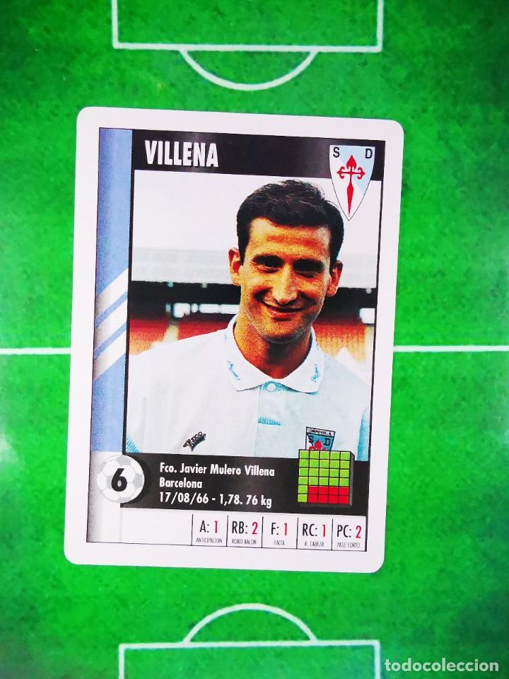 Cromos de f&uacute;tbol: CROMO NAIPE FUTBOL 95 96 LFP DIARIO MARCA SUPER GOL LIGA 1995 1996 SUPERGOL SD COMPOSTELA VILLENA