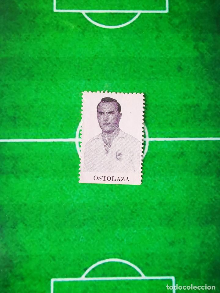Cartes &agrave; collectionner de Football: CROMO SELLO FUTBOL 44 45 CONCURSO LICORES MIRET RESULTADOS TEMPORADA 1944 1945 OSTOLAZA