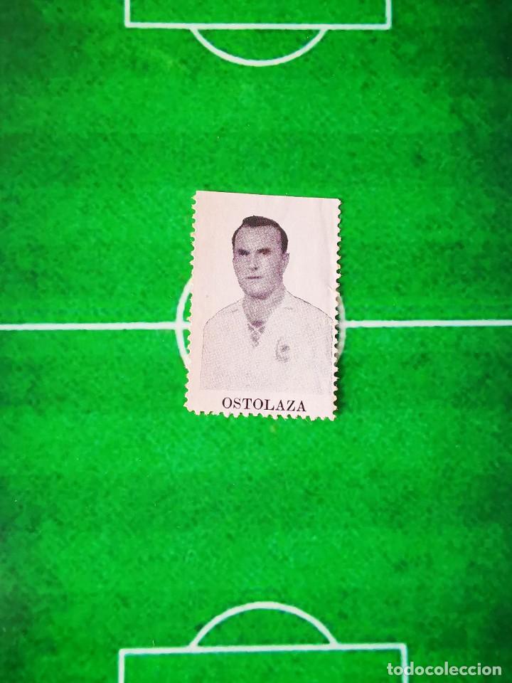 Figurine di Calcio: CROMO SELLO FUTBOL 44 45 CONCURSO LICORES MIRET RESULTADOS TEMPORADA 1944 1945 OSTOLAZA