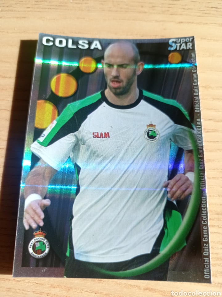 Fu&szlig;ball-Sticker: F&Uacute;TBOL CROMO N&ordm; 430 COLSA RAYAS RACING SANTANDER QUIZ GAME MUNDICROMO 2010 2011