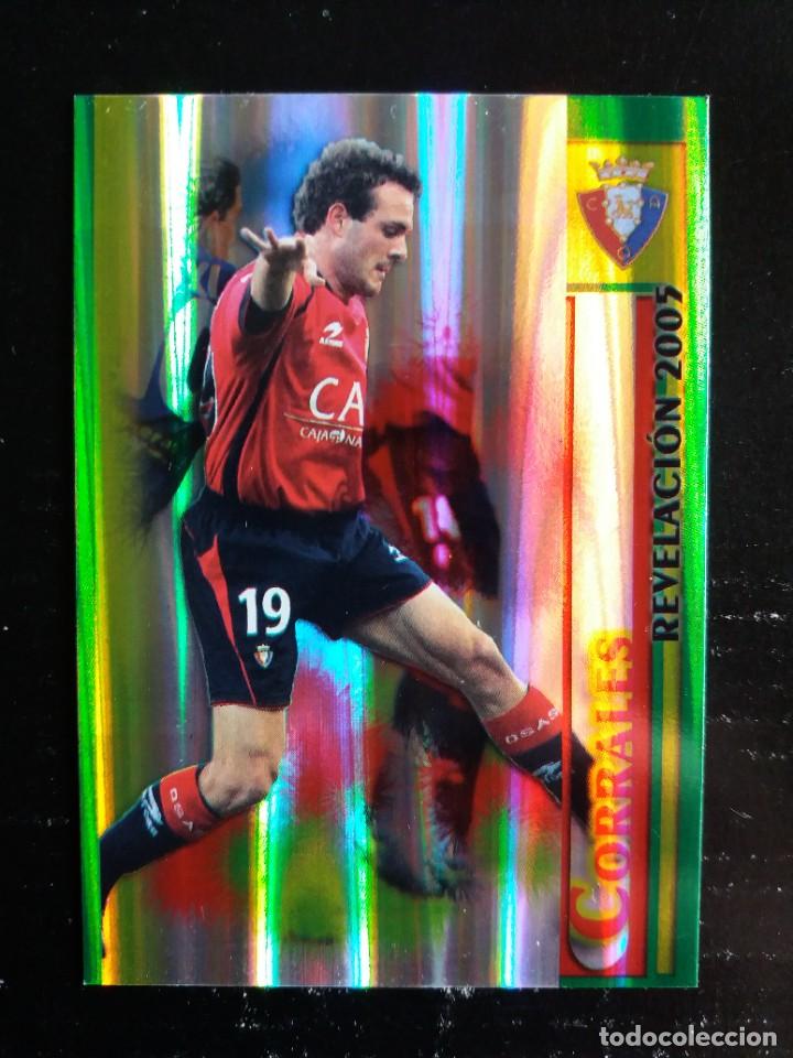 Cromos de f&uacute;tbol: 404 REVELACI&Oacute;N 2005 CORRALES (RAYAS VERTICALES) - AT. OSASUNA - MUNDICROMO 2006