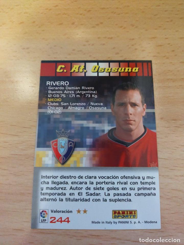 Cromos de f&uacute;tbol: Megacracks 2004/05. Rivero. Osasuna. - Foto 2