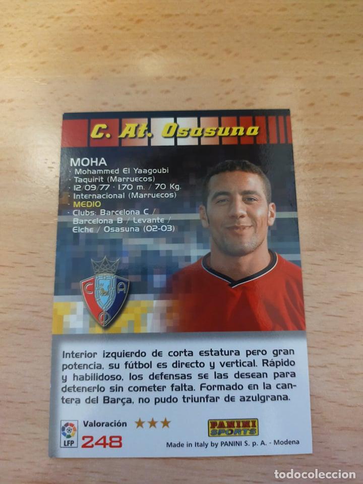 Cromos de f&uacute;tbol: Megacracks 2004/05. Moha. Osasuna. - Foto 2