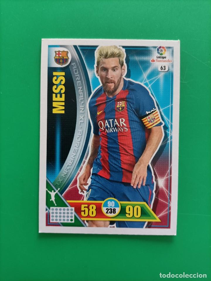 Cromos de F&uacute;tbol: Cromo ficha card Messi Adrenalyn 2016 2017 16 17 la liga