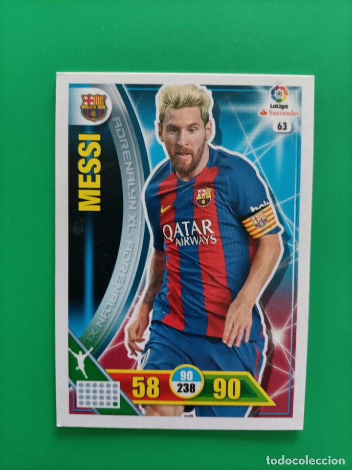 Cromos de F&uacute;tbol: Cromo ficha card Messi Adrenalyn 2016 2017 16 17 la liga