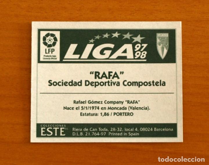 Cromos de f&uacute;tbol: Compostela - Rafa - Ediciones Este 1997-1998, 97-98 - nunca pegado - Foto 2