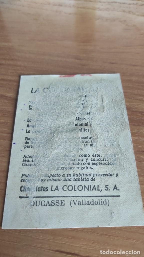 Cromos de f&uacute;tbol: Cromo Ducasse. Valladolid La Colonial. - Foto 2