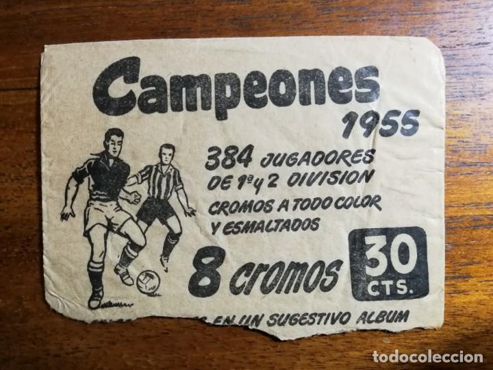 Cromos de f&uacute;tbol: SOBRE VACIO CAMPEONES 1955 BRUGUERA 1954/55 54/55