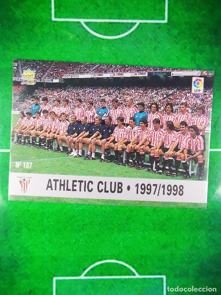 Cromos de F&uacute;tbol: CROMO FUTBOL 97 98 MUNDICROMO LAS FICHAS DE LA LIGA 1997 1998 ATHLETIC CLUB DEL BILBAO 107 PLANTILLA