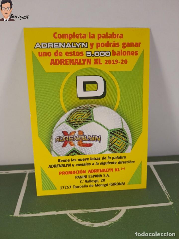 Fu&szlig;ball-Sticker: LETRA D - CROMO CARD PROMOCI&Oacute;N ADRENALYN XL - BAL&Oacute;N Y MOCHILA - LIGA F&Uacute;TBOL 2019 2020 PANINI 19 20