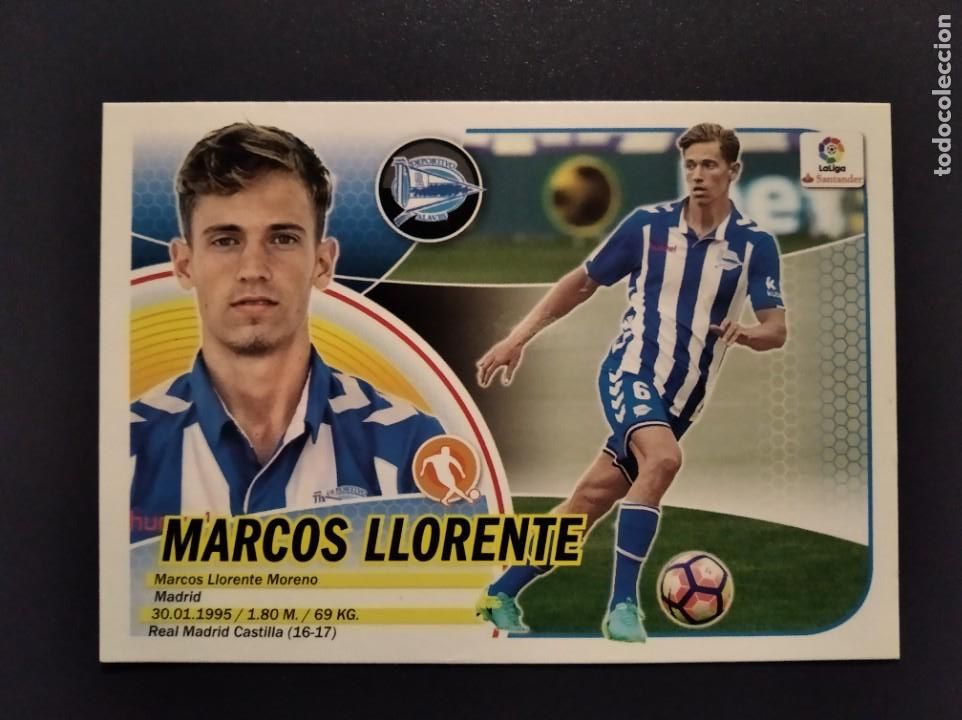 Fu&szlig;ball-Sticker: Liga este 2016/17,Alav&eacute;s,Marcos Llorente(Rookie, &Uacute;ltimo Fichaje N&deg;54).
