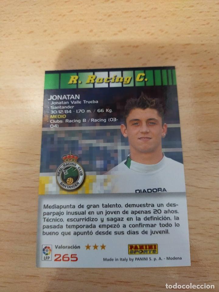 Cromos de f&uacute;tbol: Megacracks 2004/05. Jonathan. Racing de Santander. - Foto 2