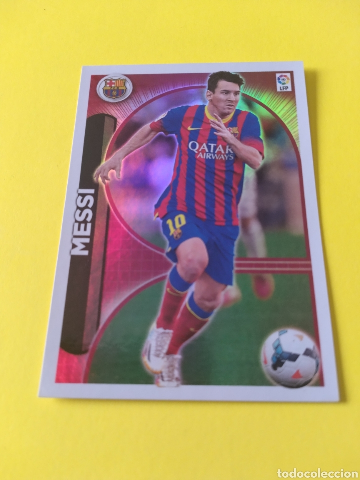 Cromos de f&uacute;tbol: Cromo de Messi Este 14-15 - Foto 2
