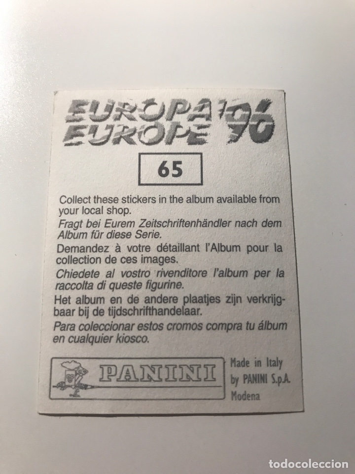 65 SEBASTIEN FOURNIER HELVETIA SUISSE UEFA EURO 96 1996 FOOTBALL