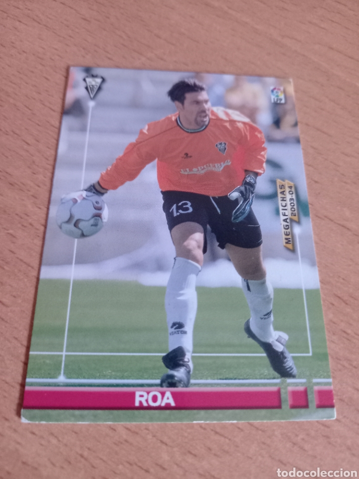 Cromos de Futebol: Panini megacracks megafichas 2003 2004 03 04 2 Roa Albacete