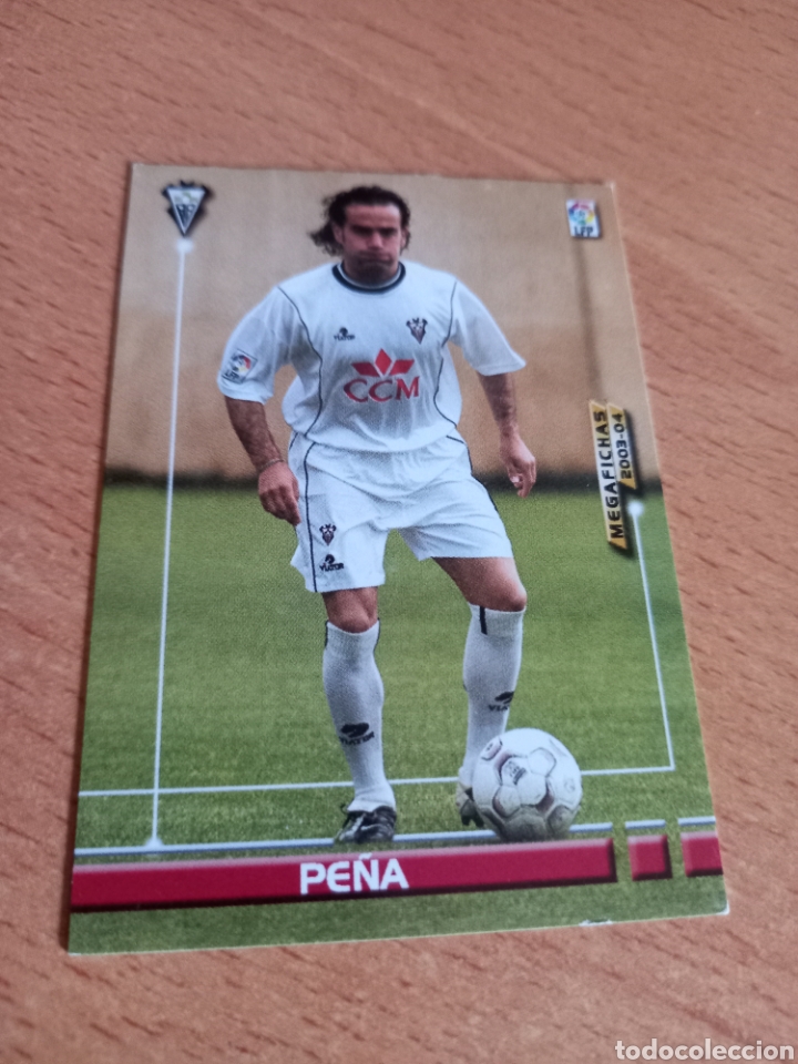 Fu&szlig;ball-Sticker: Panini megacracks megafichas 2003 2004 03 04 7 Pe&ntilde;a Albacete