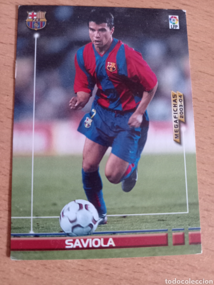 Cromos de Futebol: Panini megacracks megafichas 2003 2004 03 04 70 Saviola Barcelona