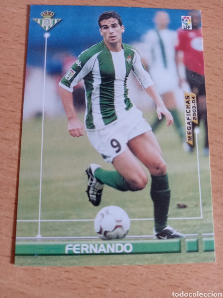 Cromos de F&uacute;tbol: Panini megacracks megafichas 2003 2004 03 04 86 Fernando Real Betis
