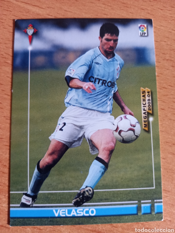 Cromos de f&uacute;tbol: Panini megacracks megafichas 2003 2004 03 04 93 Velasco Celta de Vigo